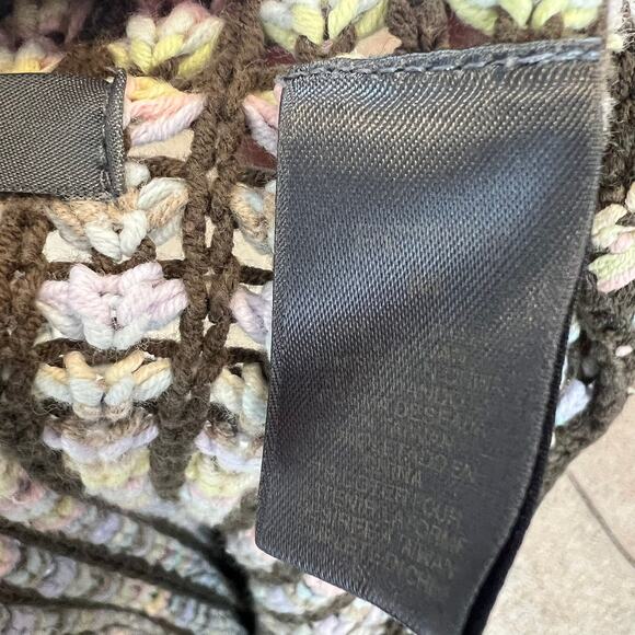 Vintage Y2K Liz Claiborne Knit Rainbow Sweater Cozy Multicolor Size M - Picture 9 of 9